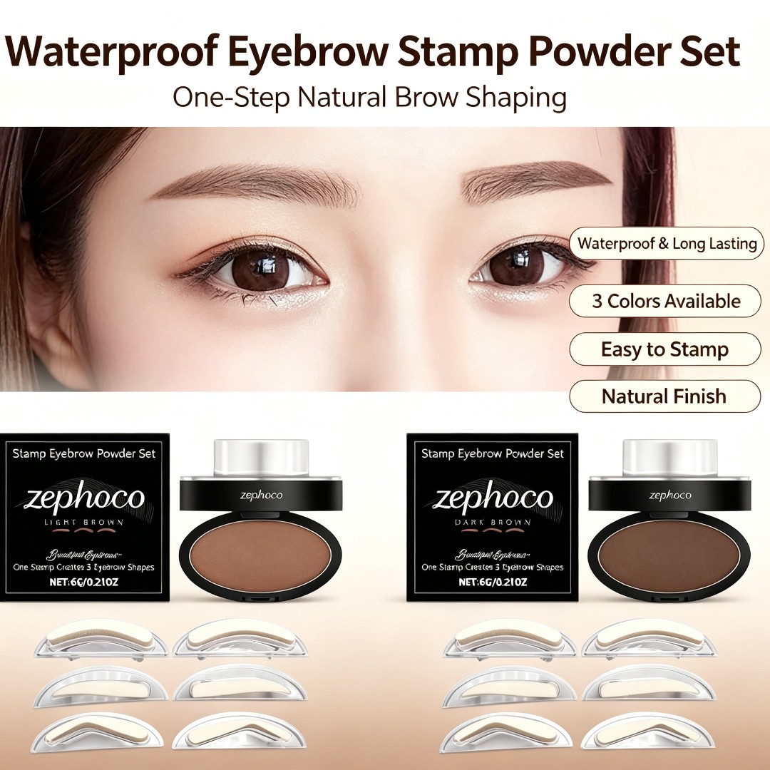 Beauty Mark Makeup - 눈썹 파우더 스탬프 키트 방수 틴트