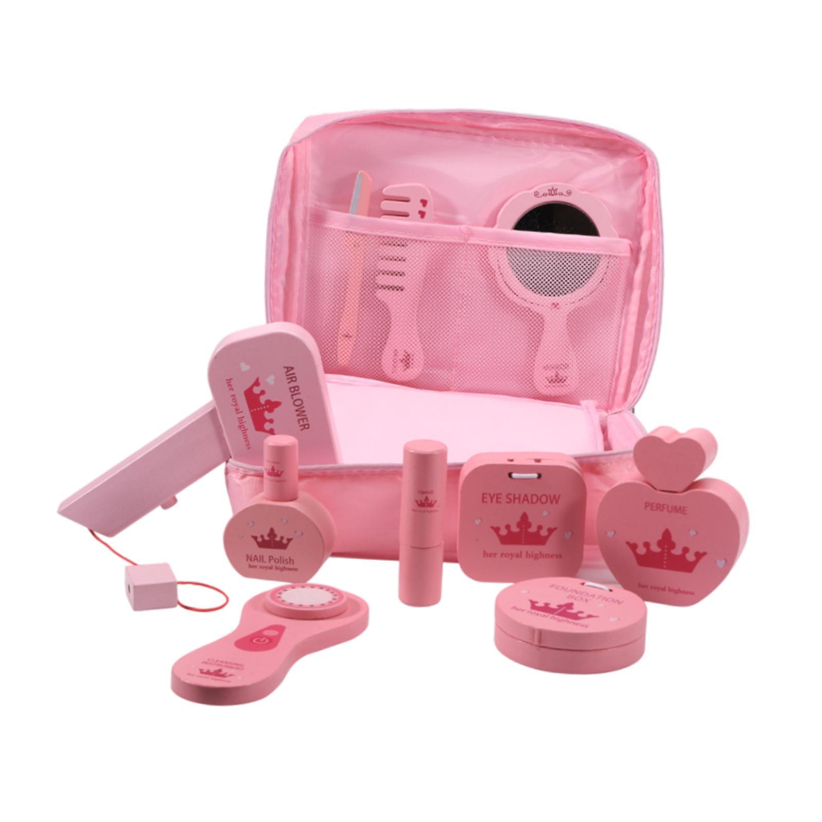 Beauty Makeup Kids - 10개 세트 나무 화장놀이 세트, 보관