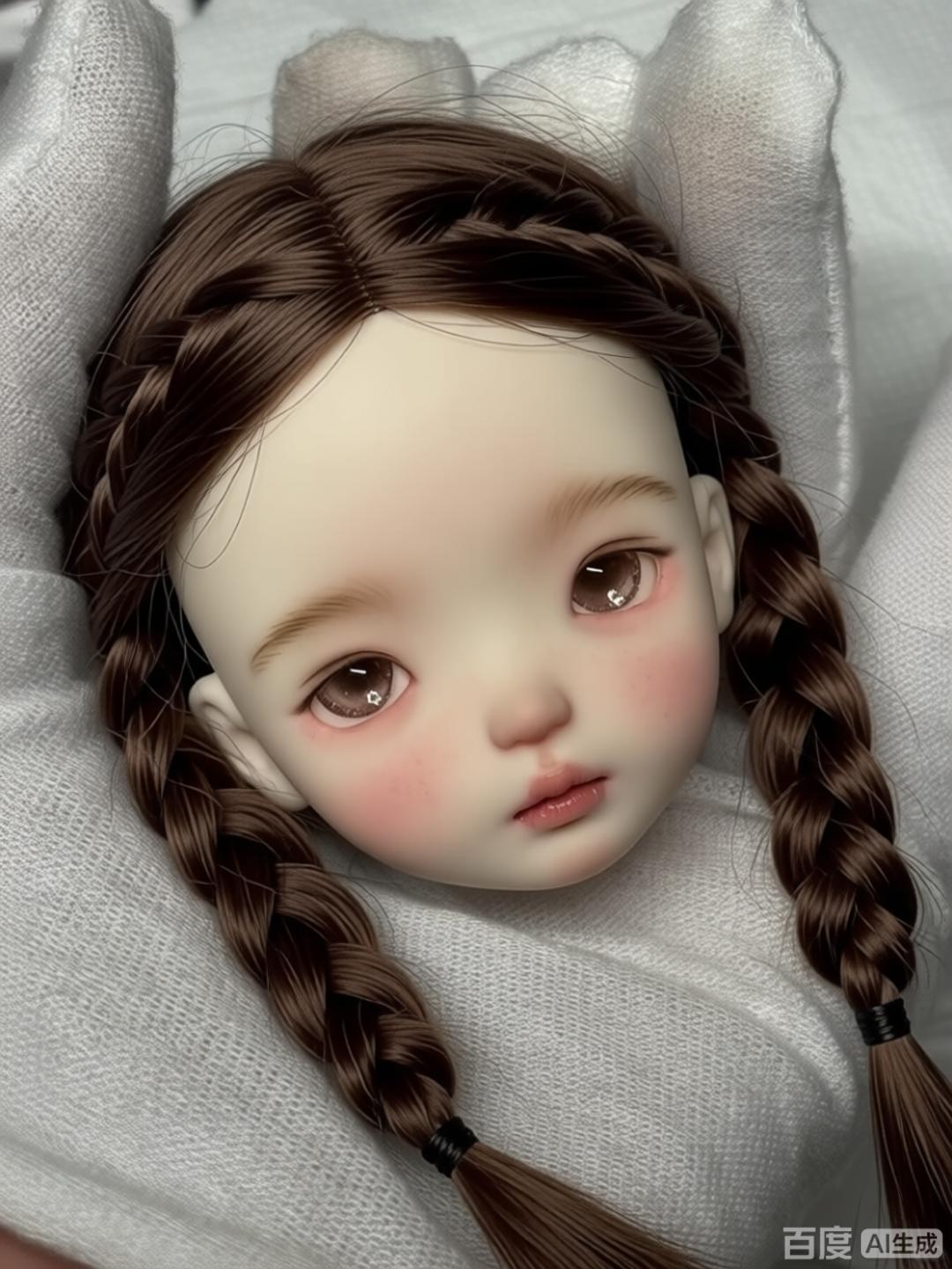 Beauty Makeup For Girl - 1/6 스케일 SD BJD 인형 머리