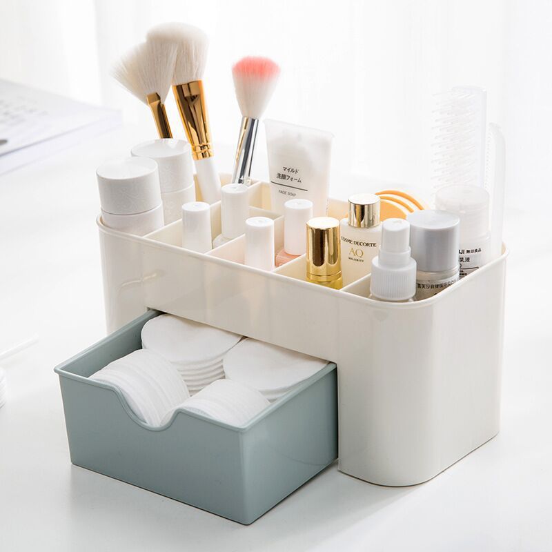 서랍이 있는 메이크업 정리함 보관함, 면봉 스틱 보관  - Beauty Makeup Box Set 리뷰 및 가격