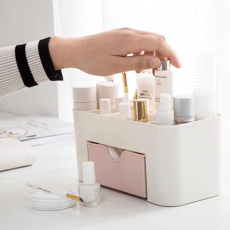 서랍이 있는 메이크업 정리함 보관함, 면봉 스틱 보관  - Beauty Makeup Box Set 리뷰 및 가격