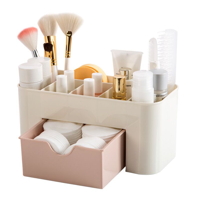 서랍이 있는 메이크업 정리함 보관함, 면봉 스틱 보관  - Beauty Makeup Box Set 리뷰 및 가격