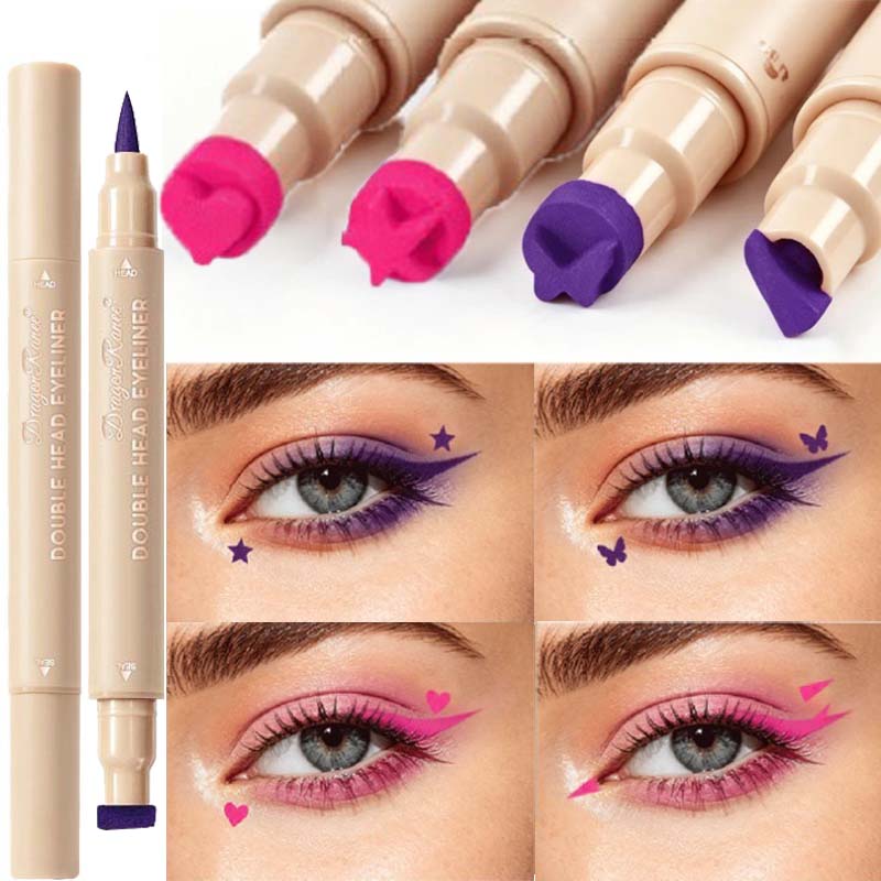 양면 스탬프 아이라이너 컬러풀 스타 하트 나비 아이라이 - Beauty Mark Makeup 리뷰 및 가격