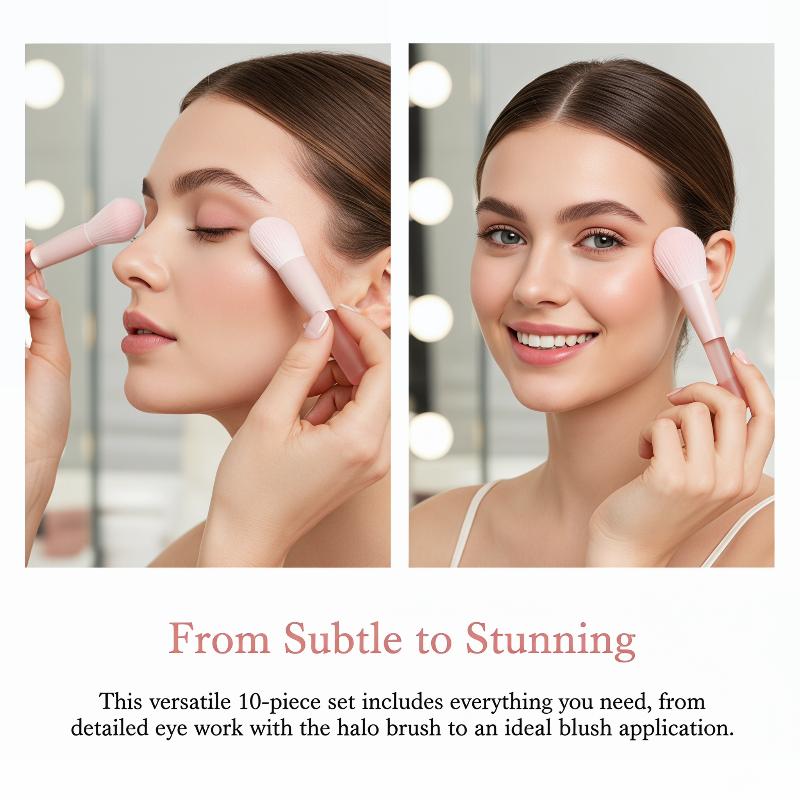 10개 합성 메이크업 브러쉬 세트 파운데이션 파우더 컨 - Beauty Makeup Events 리뷰 및 가격