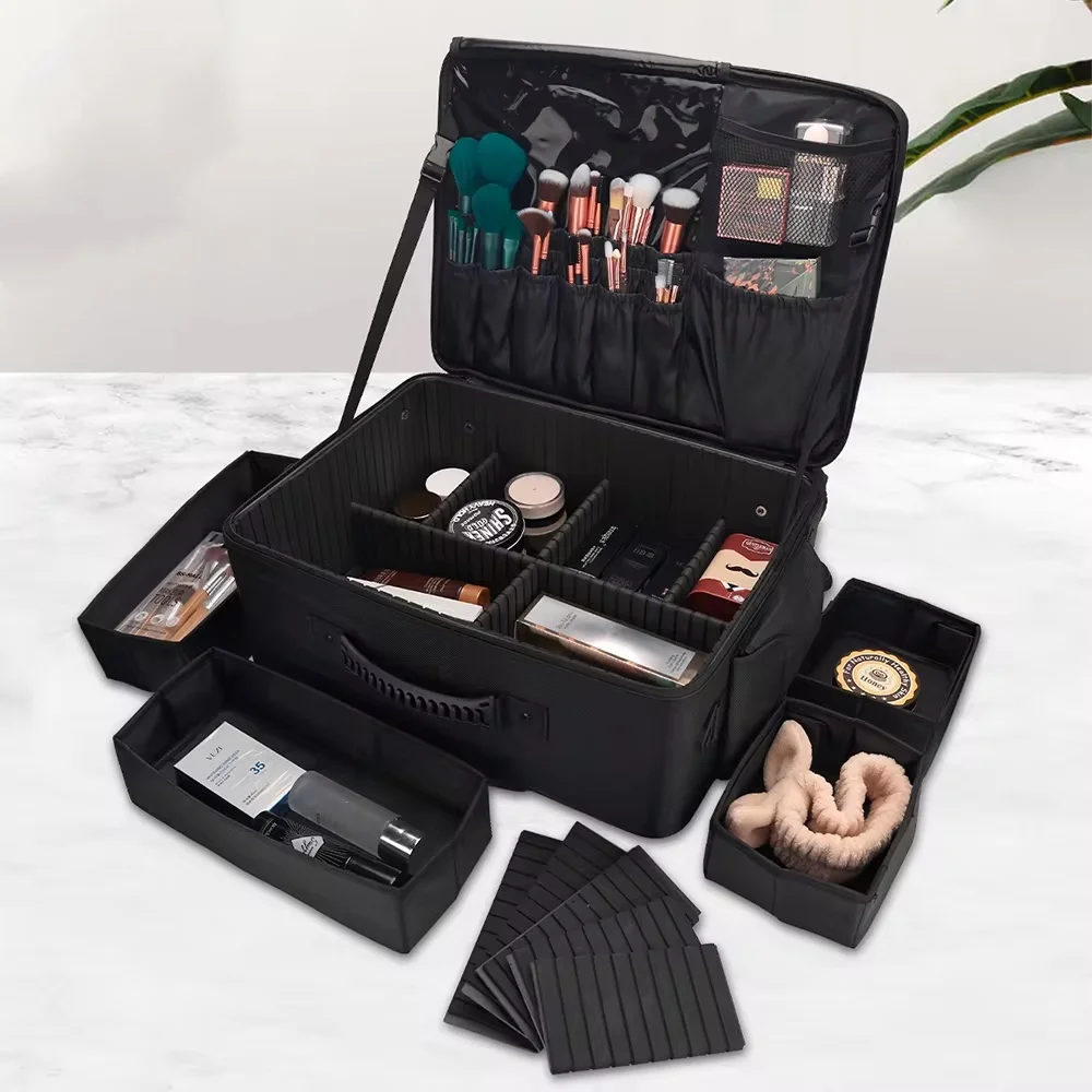 전문 이발사 트롤리 케이스 대용량 수납 뷰티 박스 캔버 - Beauty Makeup Box Set 리뷰 및 가격