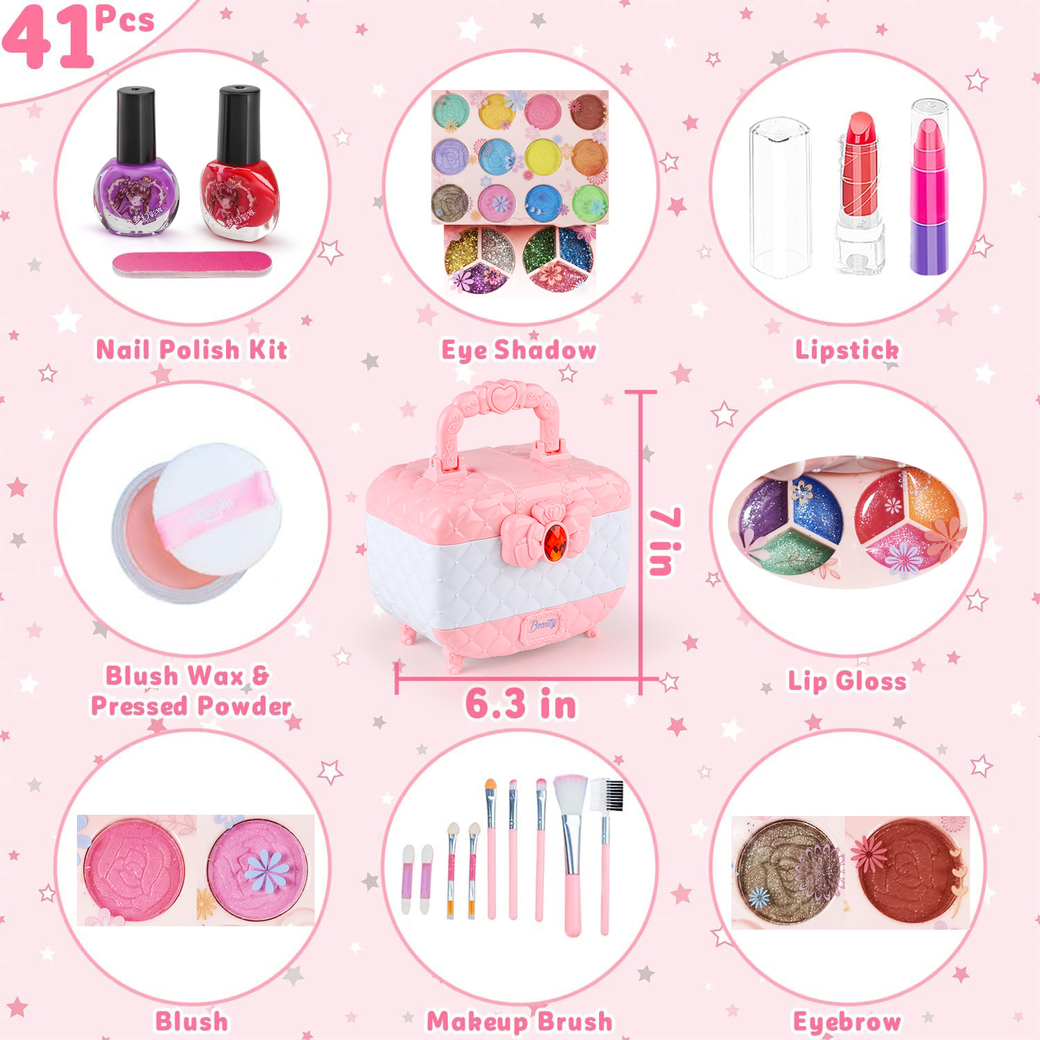 여아용 키즈 메이크업 장난감 키트, 세척 가능한 메이크 - Beauty Makeup For Kids 리뷰 및 가격