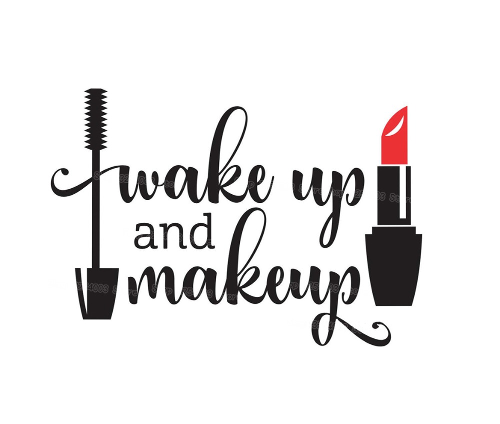 일어나서 메이크업 비닐 벽 스티커 소녀 욕실 거울 화장 - Beauty Makeup For Girl 리뷰 및 가격