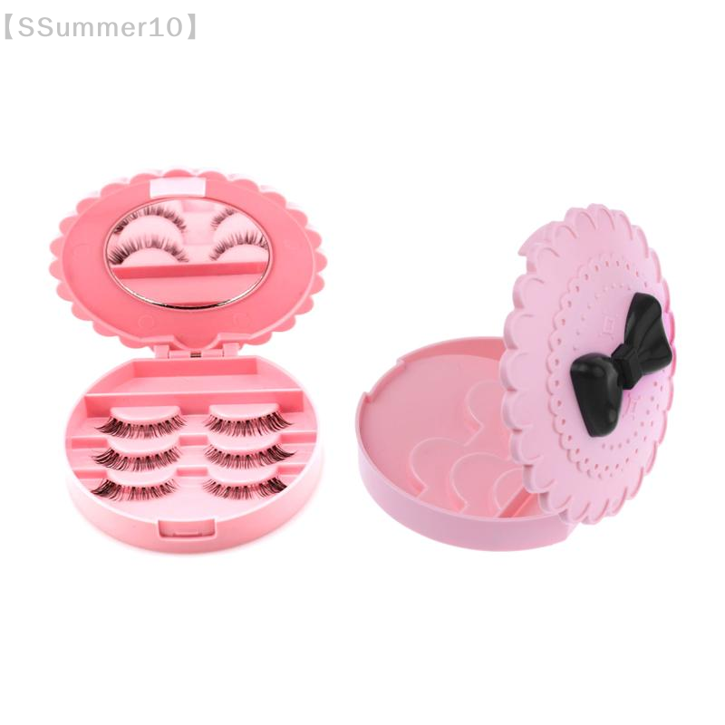 【SSummer10】핑크 리본 매듭 인조 속눈썹 보관함 - Beauty Makeup Box Set 리뷰 및 가격