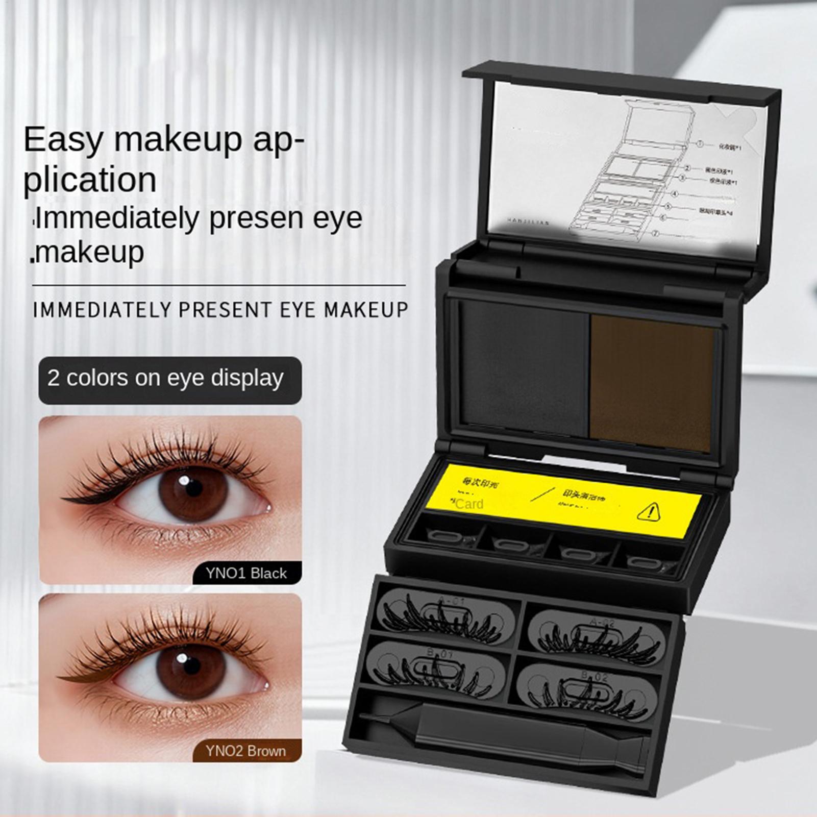 1 세트 마그네틱 아이라이너 하부 속눈썹 스탬프 3초  - Beauty Mark Makeup 리뷰 및 가격