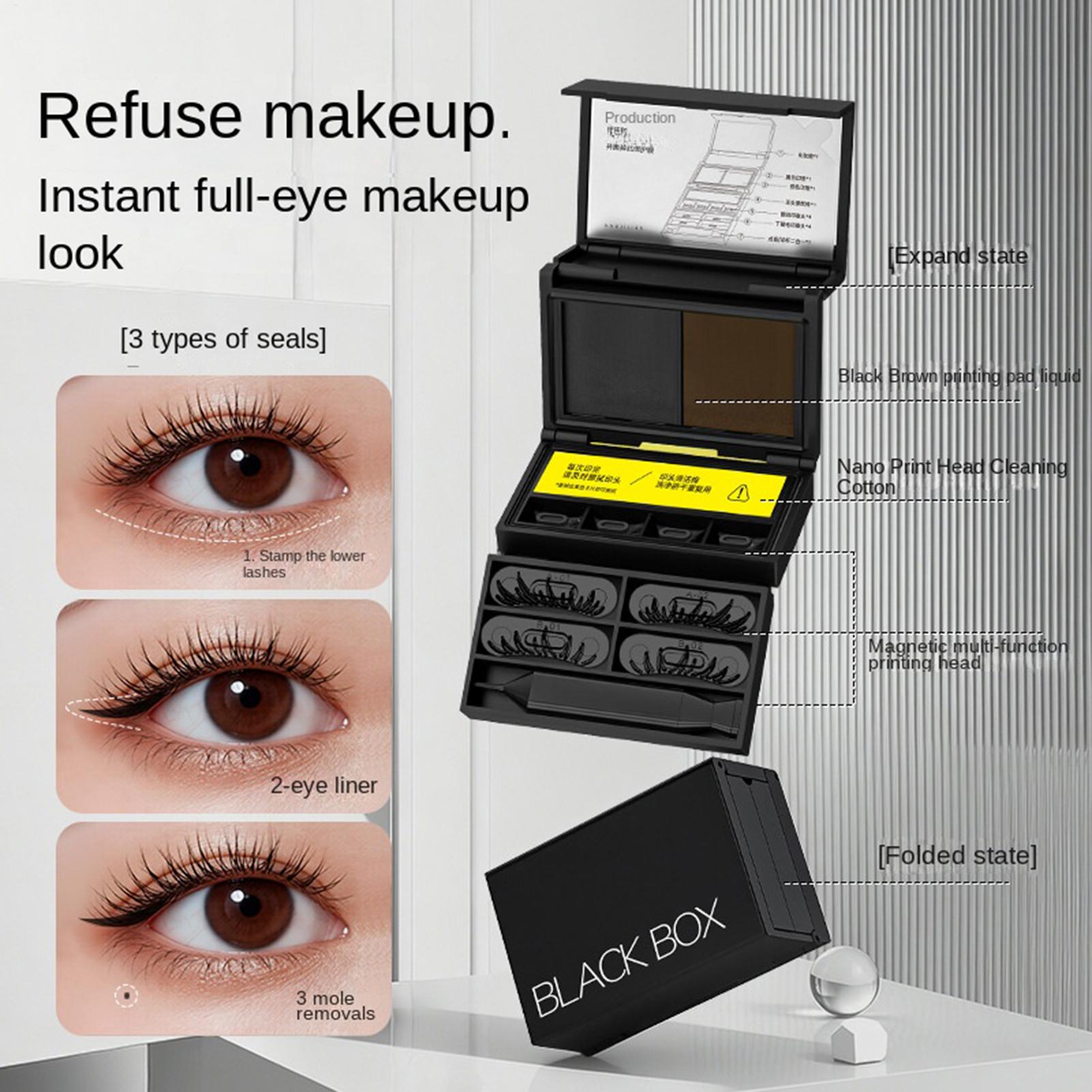 1 세트 마그네틱 아이라이너 하부 속눈썹 스탬프 3초  - Beauty Mark Makeup 리뷰 및 가격