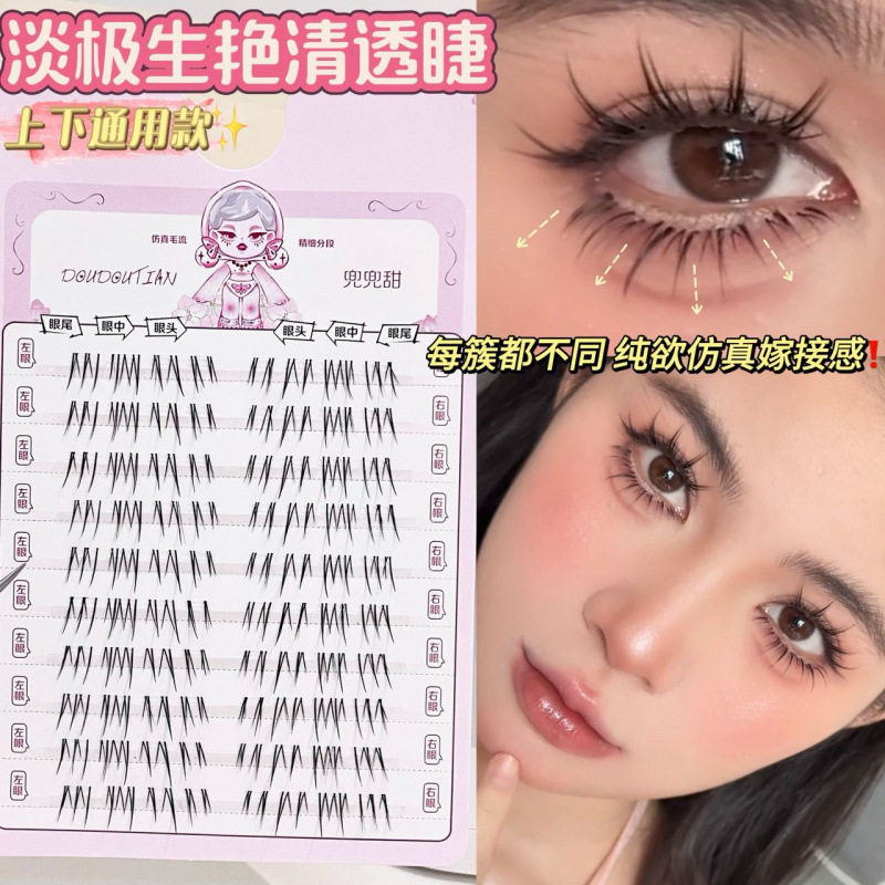 한국 스타일 자연스러운 인조 속눈썹 DIY 세트 10줄 - Beauty Makeup Box Set 리뷰 및 가격