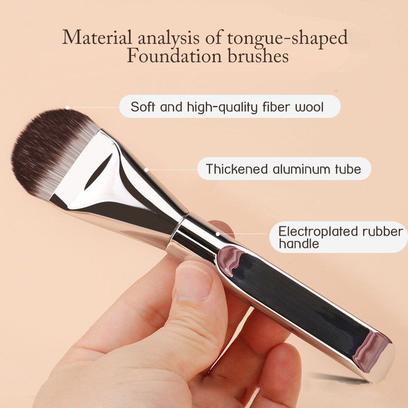 1개입 혀 모양의 무봉제 파운데이션 브러시, 자국이 남 - Beauty Mark Makeup 리뷰 및 가격